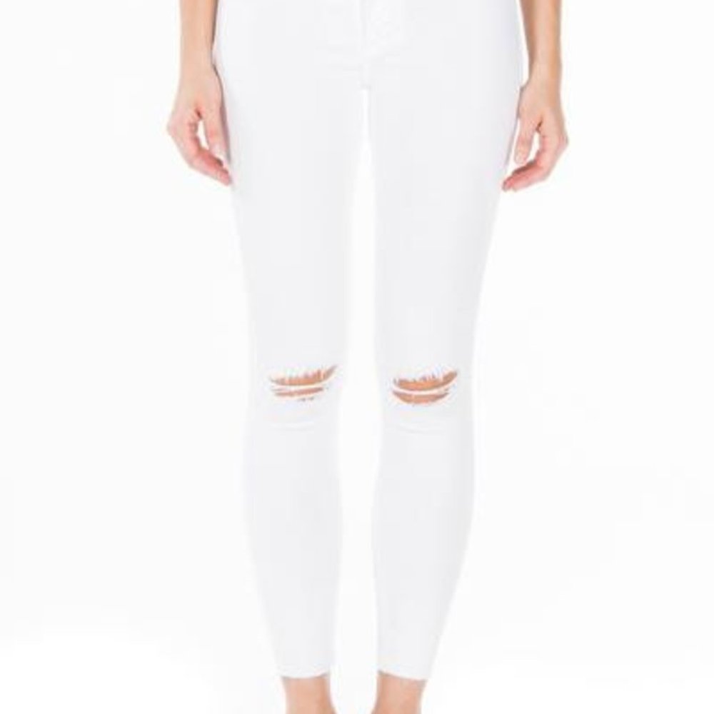 FIDELITY Belvedere Hi Rise ultra slim raw hem distressed stretch Sz 29 EUC - Picture 2 of 11